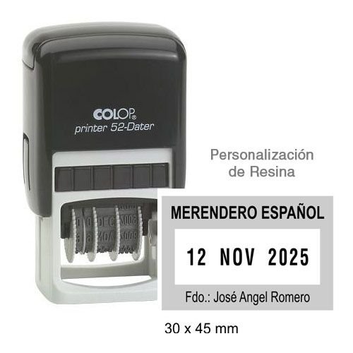 Sello Fechador Rectangular P-52D - Imagen 2