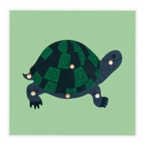 Encaje de tortuga en madera