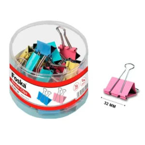 Binder clip 1¼" (32 mm) colores surtidos