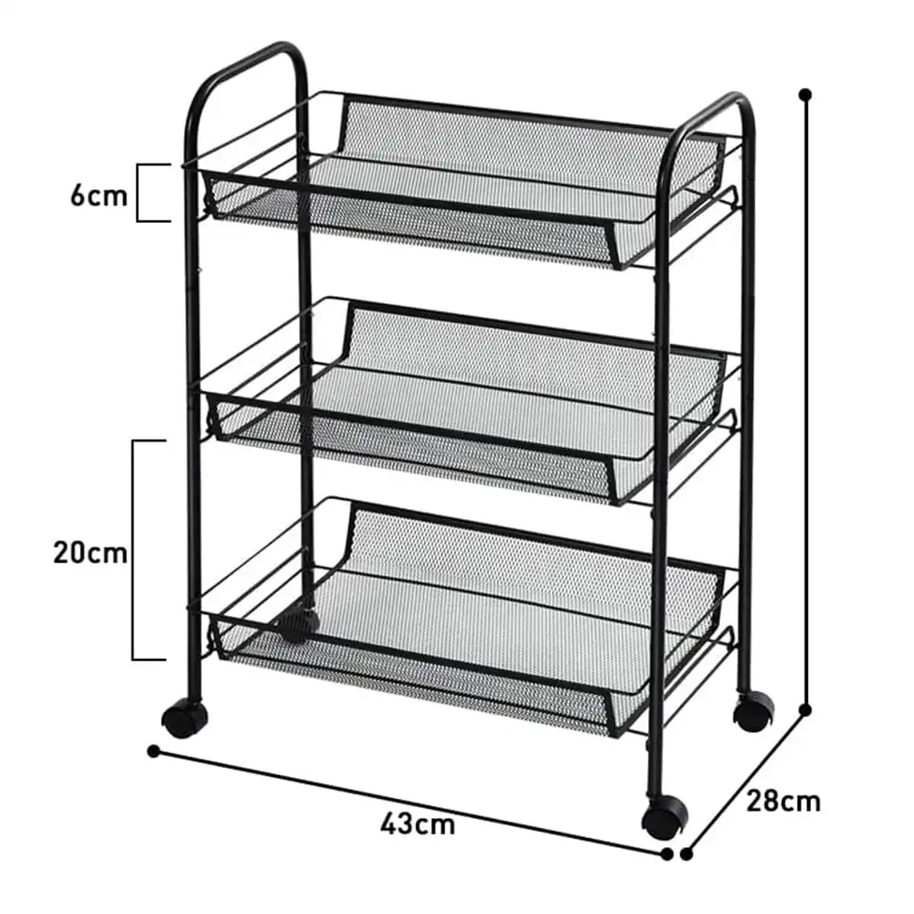 Organizador mesh de 3 compartimientos con ruedas - Imagen 5