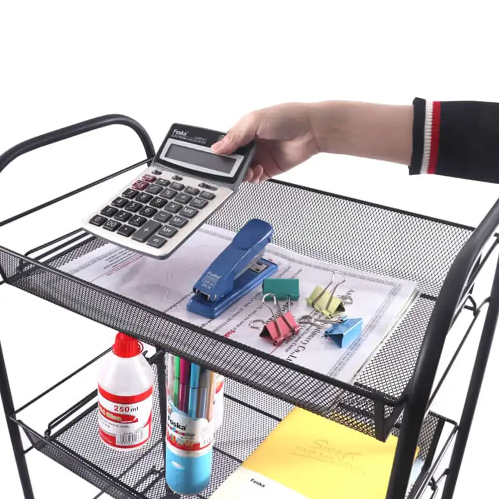 Organizador mesh de 3 compartimientos con ruedas - Imagen 7