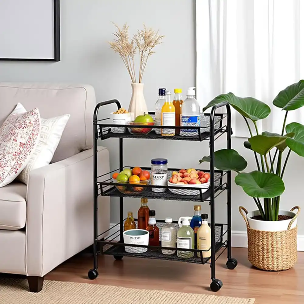 Organizador mesh de 3 compartimientos con ruedas - Imagen 9