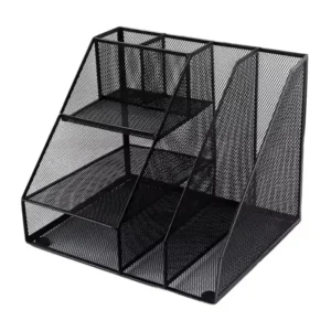 Organizador de escritorio mesh con 7 compartimiento