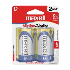 Batería Tipo D ALK Paquete de 2 Maxell