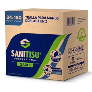 Papel Toalla dobladas en forma de z