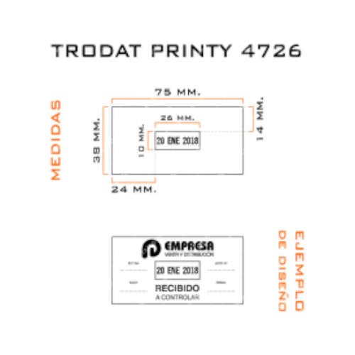 Sello Fechador Trodat 4726 - Imagen 2